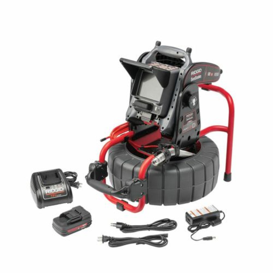 Ridgid Tools Ridgid | Ridgid Seesnake 131 Compact C40 Reel (Flexible Cable) Cs6X Versa Monitor W/ Battery & Charger Kit 63828 Online